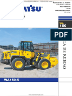 Catalogo Cargador Frontal Pala Ruedas Wa150 5 Komatsu