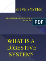 Digestive System: Reported By:Era Denise A. Allego & Yleah Kyla D. Soleta