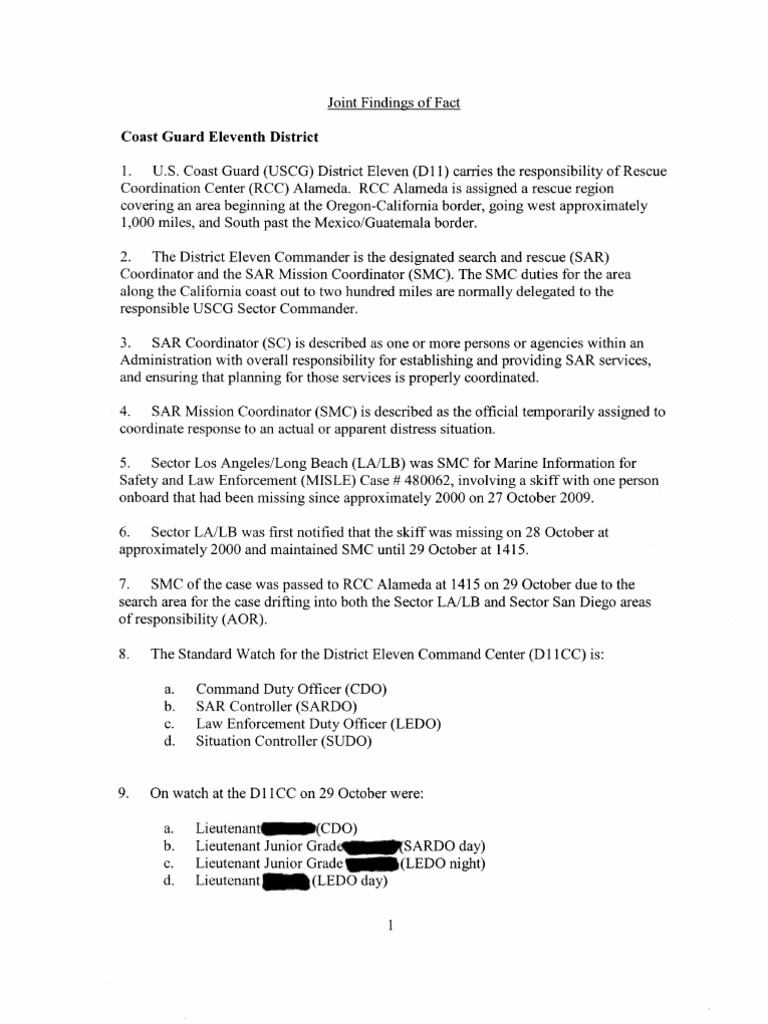 Coast Guard SAR Operations Report | PDF