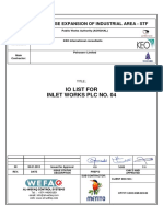 Cp737-1-Doc-emi-023-00 - Io List For Inlet Works PLC No. 04 Rev 00