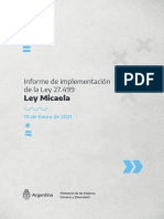 Informe de Implementación de La Ley 27.499 Ley Micaela