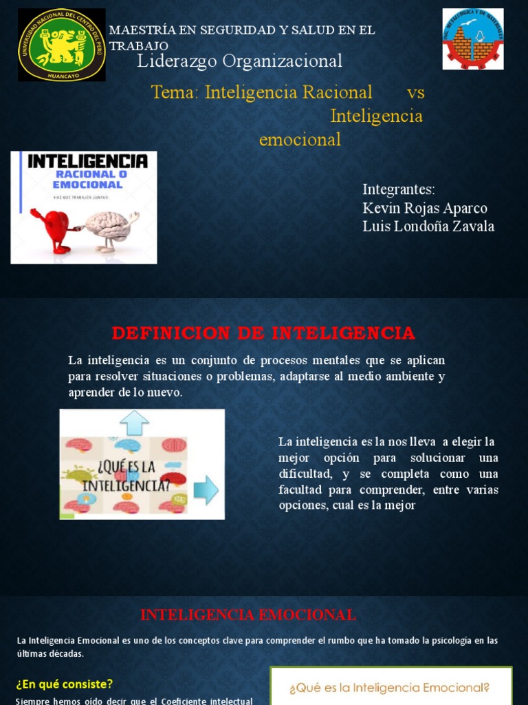 Inteligencia Racional vs Emocional | PDF | Inteligencia | Inteligencia ...