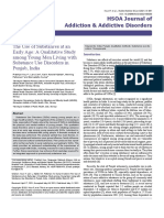 The Use of Substances at An Early Age A Qualitative Study Among Young Men Living With Substance Use Disorders in Punjab India