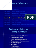 Section 5 Equipment Selection, Sizing & Design