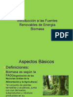 Introducción a las Fuentes Renovables de Energía: Biomasa