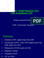 Pulmonary Hypertension (PH) Cor Pulmonale (CP) : Professor Miron BOGDAN UMF "Carol Davila" Bucuresti