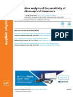 Quantitative Analysis of The Sensitivity of Porous Silicon Optical Biosensors