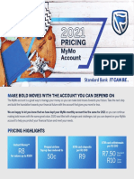 MyMo Account Pricing Guide 2021