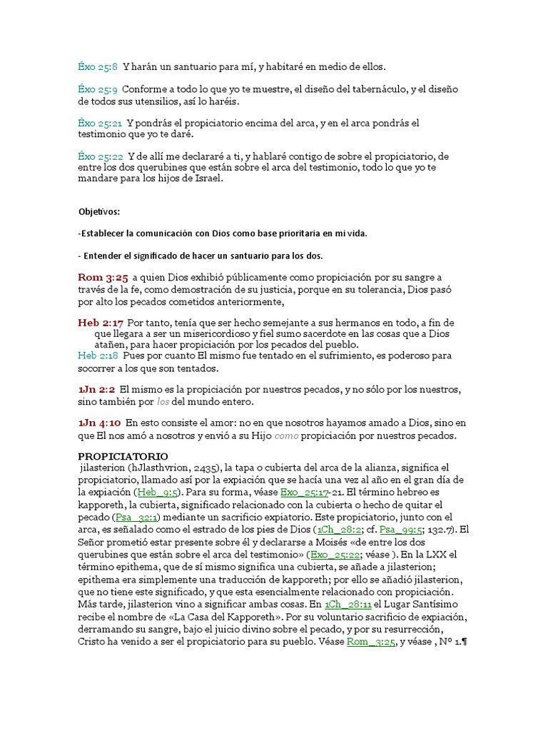 Significado del Propiciatorio en la Fe | PDF | Arca de la Alianza ...