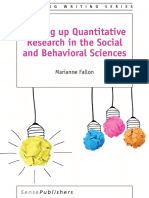 Writing Up Quantitative Research in the Social and Behavioral Sciences (Teaching Writing Series)