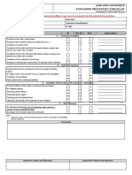 Container Destuffing Checklist