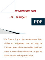 Fetes Et Coutumes Chez Les Francais - PPTX 1