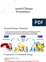 Research Design Formulation