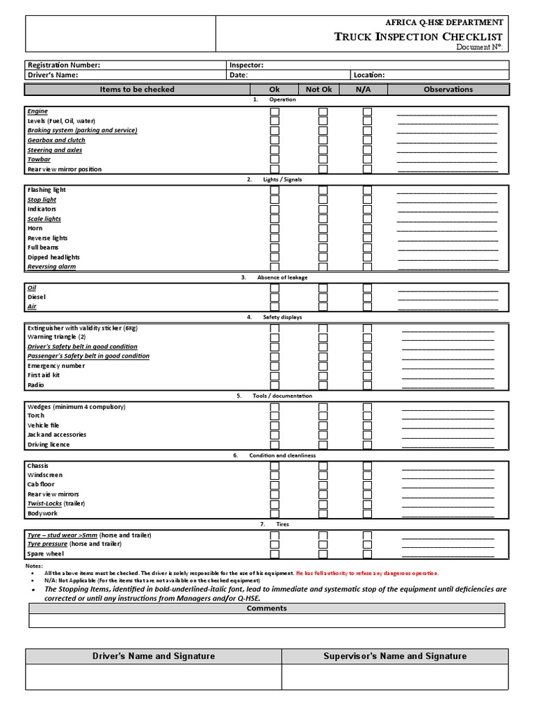 truck-inspection-checklist-pdf-truck-automotive-industry