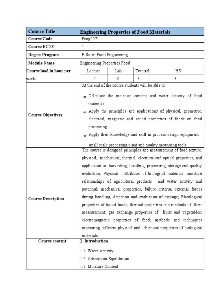 Food Engineering Fundamentals | PDF | Adsorption | Electrical ...