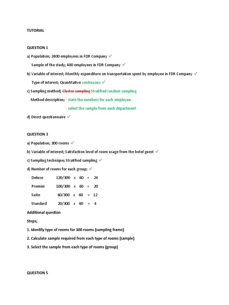 Sta404 Chapter 1 - TUTORIAL | PDF | Career & Growth | Business
