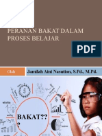 Peranan Bakat Dalam Proses Belajar