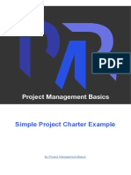 Simple Project Charter Example