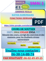 °TDs SMAI ANALYSE1 2020-2021 FSSM-MARRAKECH