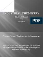 Industrial Chemistry: Shahzad Ahamd ITU Lecture-1