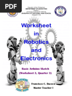 Worksheet 3 Quarter 3 Robotics and Electronics