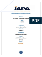 UAPA Portafolio Ser Humano Desarrollo Sostenible