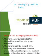 Monster Inc: Strategic Growth in India