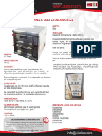 Horno A Gas Citalsa GS22 110V 60HZ