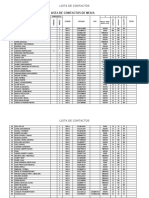 Lista de Contactos Actualizada