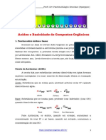 Acidez e Basicidade de Compostos Orgânicos