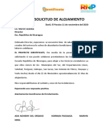 Solicitud de Alojamiento