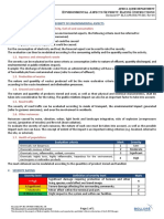 Environmental Aspects Severity Rating Instructions