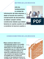 Condiciones de Los Archivos