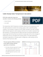 ETAP - Cable Steady-State Temperature Calculation - Cable Thermal Analysis