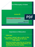 03 Philosophy of Education - Education Philosophy of Islam