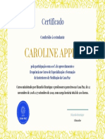 Turquoise Floral Achievement Certificate