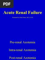 Acute Renal Failure: Presented by Peter Fumo, MD, FACP