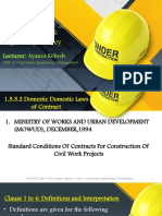 Contract, Specification & Quantity Survey: Lecturer: Ayansa Kebede