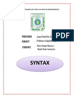 SYNTAX - Linguistic