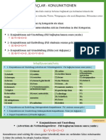Konjunktionen Mit Umstellung, Enstellung Und Grundstellung A1-C1
