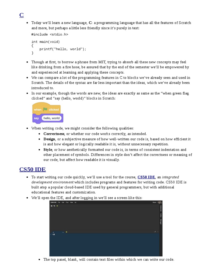 #Include Int Main (Void) (Printf ("Hello, World") ) | PDF | Command ...