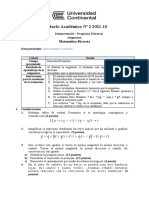 Producto Académico #2 Matemática Discreta 2021-10