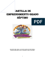 Cartilla de emprendimiento para el grado séptimo