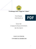 M Septian Dwi WIrawan - 191910301095 - Perhitungan Beda Tinggi Dan Volume