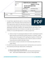 Mid Exam Answer Sheet (Uts) Even Semester 2020/2021: (Indonesian Western Time)