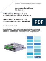 WEG cfw500 crs232 rs232 Communication Module 10001446189 Installation Guide English