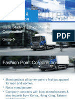 Logistics & Distribution: Case Study-Fashion Point Corporation