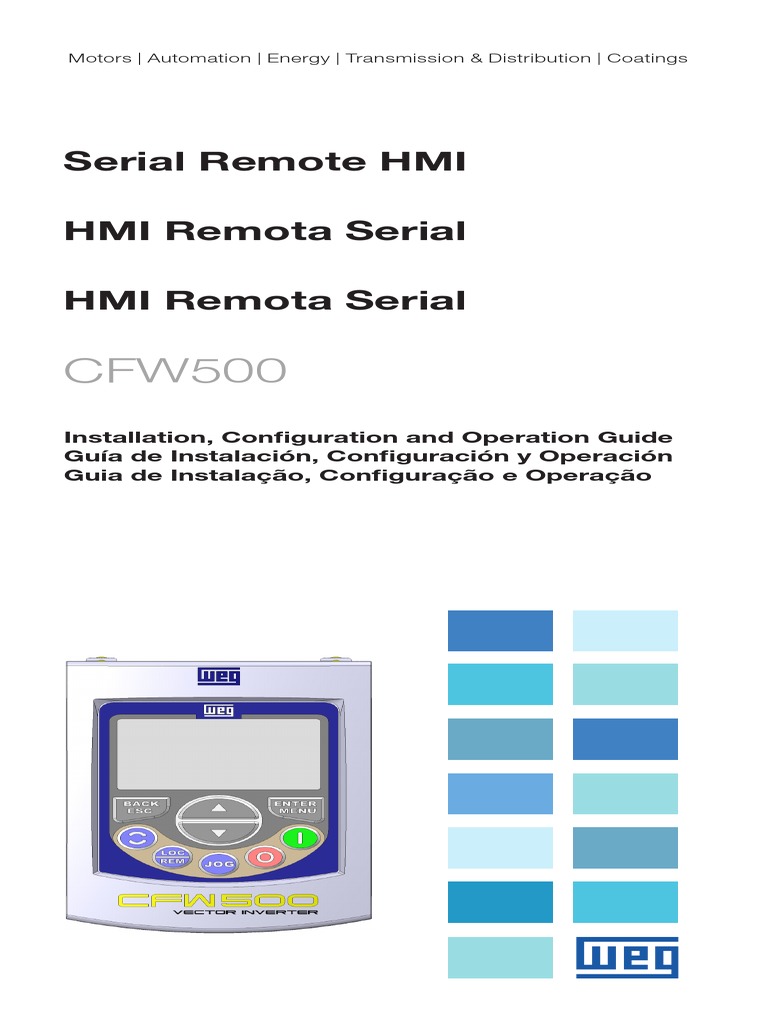 WEG CFW500 HMIR Remote Serial Hmi 10001446141 Installation Guide en Es