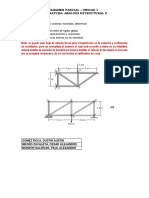 Examen parcial de análisis estructural