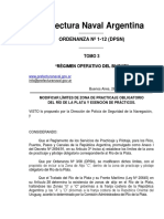 Prefectura Naval Argentina: Ordenanza #1-12 (DPSN)